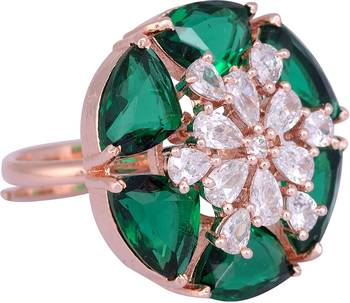 Multicolor cubic zirconia rings 1