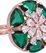 Multicolor cubic zirconia rings