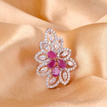 Multicolor cubic zirconia rings 1