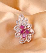 Multicolor cubic zirconia rings