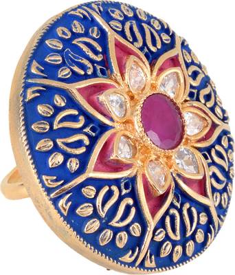 Blue cubic zirconia rings 2