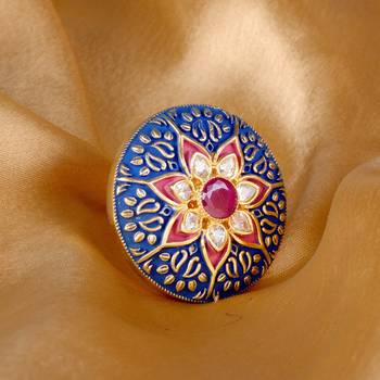 Blue cubic zirconia rings 3