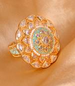 Gold cubic zirconia rings