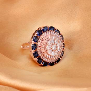Multicolor cubic zirconia rings 1