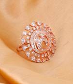 White cubic zirconia rings