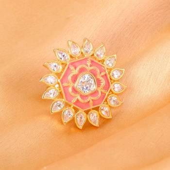 Orange cubic zirconia rings 1