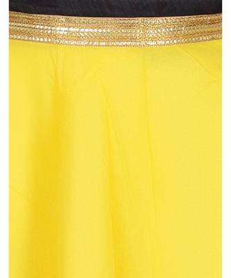 Gotta Work Long Flair Cotton Skirt/Chaniya - GotaSkirt-Yellow 4