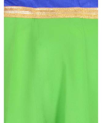 Gotta Work Long Flair Cotton Skirt/Chaniya - GotaSkirt-Green 4