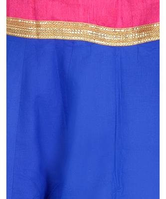 Gotta Work Long Flair Cotton Skirt/Chaniya - GotaSkirt-Blue 5