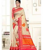 white Roop Kashish saree silk