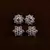 Rose Gold Plated Two Pairs of American Diamond Studs 216ED421