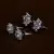 Rhodium and Rose Plated Two Pairs of American Diamons Studs 216ED423