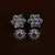 Gold Plated Two Pairs of American Diamond Studs 216ED427