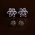 Rose Gold Plated Two Pairs of American Diamond Studs 216ED430