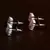 Rhodium and Rose Plated Pink Stone Embellished Two Pairs of American Diamons Studs 216ED431