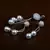 Rhodium Plated Designer American Diamond Pendant Set 216ED440