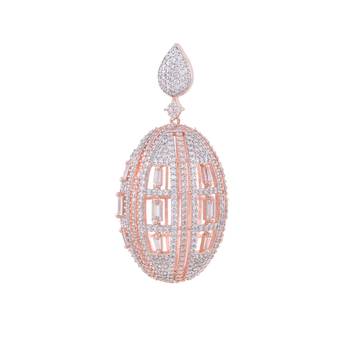 White cubic zirconia earrings 4
