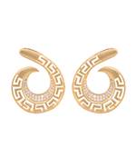 Gold cubic zirconia earrings