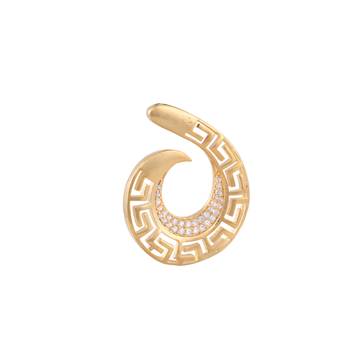 Gold cubic zirconia earrings 3