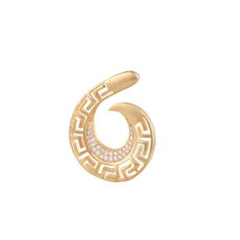 Gold cubic zirconia earrings 4
