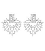White cubic zirconia earrings