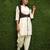 Women Off-White Patiala Dress With Blue Jacket