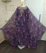 Moroccan Dubai Kaftan Abaya Dress Fancy Long Gown Beach Wear Tiger Print 1436