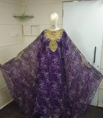 Moroccan Dubai Kaftan Abaya Dress Fancy Long Gown Beach Wear Tiger Print 2541