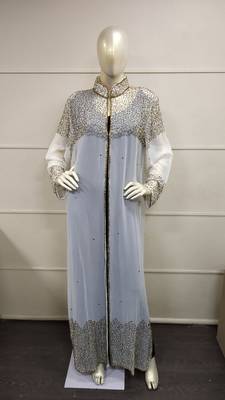 Moroccan Dubai Kaftan Abaya Dress Fancy Long Gown Beach Wear Jacket 0329 1