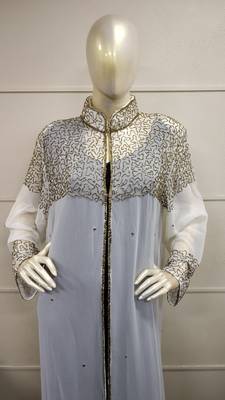 Moroccan Dubai Kaftan Abaya Dress Fancy Long Gown Beach Wear Jacket 0329 2