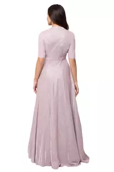 Sheczzar Pink Color Simmer Floor Length  Party wear Gown.