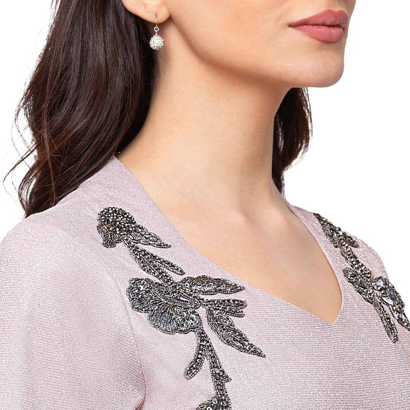 Sheczzar Pink Color Simmer Floor Length  Party wear Gown.