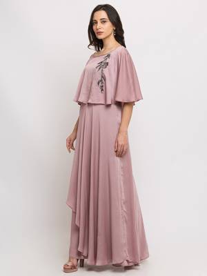 Sheczzar Pink Color COTTON  Floor Length  Party wear Gown. 2