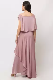 Sheczzar Pink Color COTTON  Floor Length  Party wear Gown.