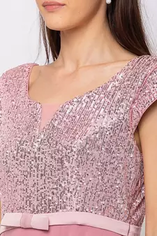 Sheczzar Pink Color Georgette Floor Length  Party wear Gown.