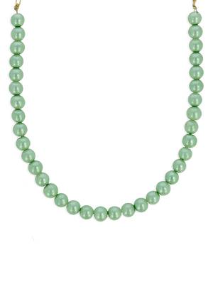 Girls Green Pearl Necklace 1