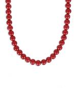 Girls Red Pearl Necklace