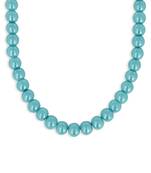 Girls Blue Pearl Necklace