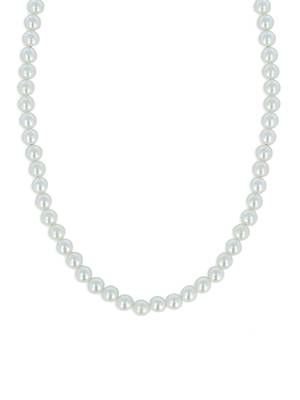 Girls White Pearl Necklace 1
