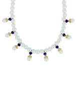 Girls Blue Pearl Necklace