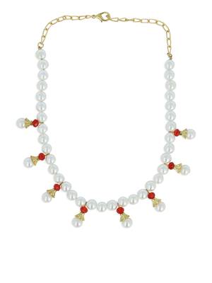 Girls Red Pearl Necklace 2