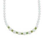 Girls Green Pearl Necklace