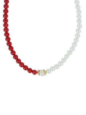 Girls Red Pearl Necklace 1