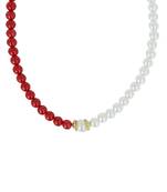 Girls Red Pearl Necklace