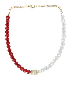 Girls Red Pearl Necklace 2