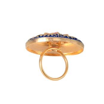 Blue cubic zirconia rings 4