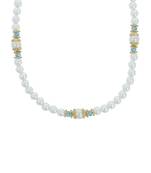 Girls Blue Pearl Necklace
