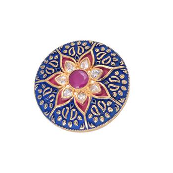 Blue cubic zirconia rings 5