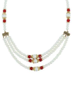 Girls Red Pearl Necklace 1