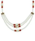 Girls Red Pearl Necklace